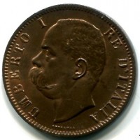 Umberto I (1878-1900): 10 cent. 1894 (Gigante#50)
