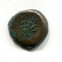 Judaea, John Hyrcanus I (134-104 a.C.): prutah (Hendin#1135)