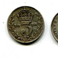 Gran Bretagna, Giorgio V (1910-1936): 3 pence 1920 (Spink#4015)