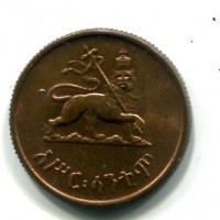 Etiopia, Haile-Selassie (1930-1974): 10 cents 1943/44 (KM#34)