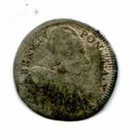 Roma, Benedetto XIV (1740-1758): 1/5 scudo 1754-XV