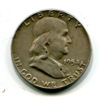 USA: 1/2 dollaro 1954 "Franklin"
