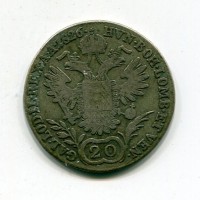 Austria, Francesco II (I) (1792-1835): 20 kreuzer 1826-A (KM#2144)