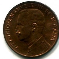 Vittorio Emanuele III (1900-1943): 5 cent. 1924 "Spiga" (Gigante#270)
