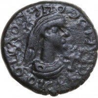 Regno del Bosforo, Rhadamsades e Licinio (321-322 d.C.): statere in bronzo Y618 (MacDonald#668), grammi 7.47, mm 18.5