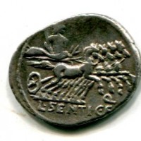 Sentia, L. Sentius (100-91 a.C.): denario, 3,89g (Syd #600)