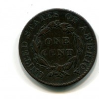 USA: 1 cent. 1822 "Matron Head"