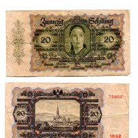 Austria: 20 scellini 02/02/1946" (KM#123)
