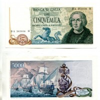Repubblica: 5.000 lire 20/05/1971 "Colombo 2° tipo" (Gigante#BI67A)
