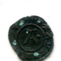 Messina, Manfredi (1258-1266): denaro del 1258 (MIR#324), corrosioni
