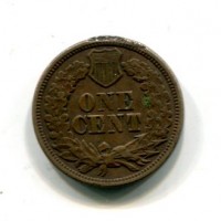 USA: 1 cent. 1863 "Indian head", segni al bordo