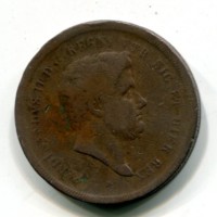 Napoli, Ferdinando II (1830-1859): 10 tornesi 1844 (Gigante#199)