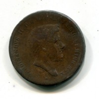 Napoli, Ferdinando II (1830-1859): 10 tornesi 1849 (Gigante#196)