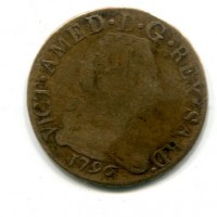 Vittorio Amedeo III (1773-1796): 20 soldi 1796 (Montenegro#990c)
