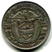 Panama: 1/4 balboa 1953 (KM#19)
