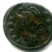 Costantino I (306-337 d.C.): follis "VRBS ROMA" zecca di Cizico, gr. 1,92  (RIC#90), diametro 18,5
