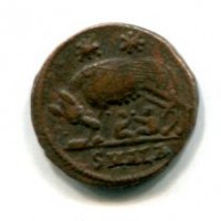 Costantino I (306-337 d.C.): follis "VRBS ROMA" zecca di Alessandria 2,49g (RIC VII#63)