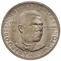 USA: 1/2 dollaro 1946 "Booker T. Washington memorial" (KM#198), in slab PCGS MS63