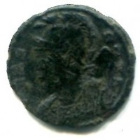 Costantino I (306-337 d.C.): follis "VRBS ROMA" zecca di Siscia, gr. 1,86  (RIC#222), diametro 19 mm.
