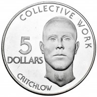 Guyana: 5 dollari 1976 "Collective Work - Chritchlow" (KM#43a)