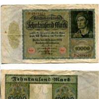 Germania: 10000 marchi 19-1-1922  (Pick#70), 210x124mm