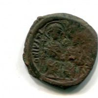 Giustino II (565-578 d.C.): follis, zecca di Costantinopoli (Sear #360), grammi 13.44