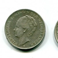 Olanda, Guglielmina (1890-1948): 2 1/2 gulden 1938 (KM#165)