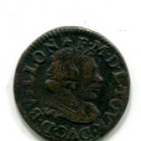 Francia, Sedan, Frederic-Maurice de la Tour (1623-1642): doppio tornese 1642 (C.G.K.L.#580)