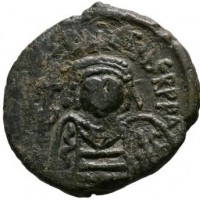 Maurizio Tiberio (582-602 d.C.): follis, zecca di Cizico (Sear#518)