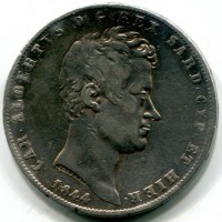 Carlo Alberto (1831-1849): 5 lire 1844-To (Gigante#80)
