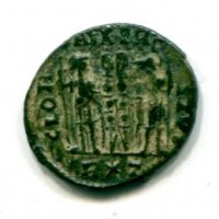 Costanzo II (337-361 d.C.): follis "GLORIA EXERCITVS" zecca di Roma 1,82g (RIC VII #366)