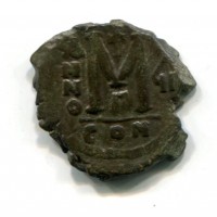 Giustino II (565-578 d.C.): follis, zecca di Costantinopoli, anno VII (Sear#360)