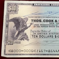 USA: Thos. Cook e Son Bankers LTD, travelers cheque da 20 dollari