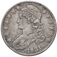 USA: 1/2 dollaro 1831 "Capped Bust"