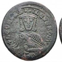 Leo VI il saggio (886-912 d.C.): follis, zecca di Costantinopoli (Sear#1729, DOC#8), gr. 9.52, mm 27.5