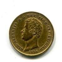 Carlo Alberto (1831-1849): 20 lire 1838-Ge (Gigante#26)
