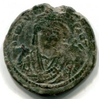 Maurizio Tiberio (582-602 d.C.): follis, zecca di Theoupolis=Antiochia,  anno X (Sear#533)