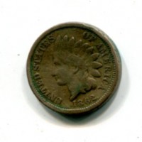 USA: 1 cent. 1862 "Indian head"
