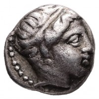 Regno Macedone, Filippo II (359-336 a.C.): 1/5 di tetradracma (Le Rider, tav 44#12/17), grammi 2.53, mm 12.9