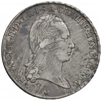 Milano, Francesco II (1792-1800): crocione 1793 (Crippa#7B; MIR#472/2), graffi di conio, grammi 29.40