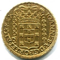 Brasile, Joao V (1706-1750): 20.000 reis 1727-M (KM#117)