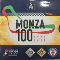 Italia 2022: 5 euro "Centenario dell'autodromo di Monza", nella confezione originale