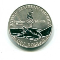 USA: 1 dollaro 1995-P "XXVI Olimpiadi Atletica Leggera""