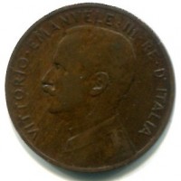 Vittorio Emanuele III (1900-1943): 5 cent. 1909 (Gigante#258)
