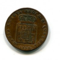 Parma, Maria Luigia (1815-1547): 5 centesimi 1830 (Gigante#14)