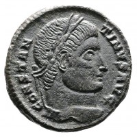 Costantino I (306-337 d.C.): follis "SARMATIA DEVICTA", zecca di Sirmium (RIC,VII#48), grammi 3.79, mm 18