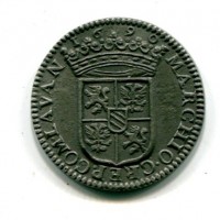 Messerano, Carla Besso Ferrero Fieschi (1685-1690): prova della lira 1690 (CNI#7)