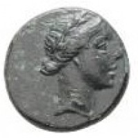 Ponto, Amisos (120-80 a.C.): bronzo con Apollo, 13 mm (HGC,7#255), grammi 2.80