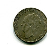 Olanda, Guglielmina (1890-1948): 2 1/2 gulden 1932 (KM#165)