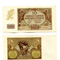 Polonia: 10 zlotych 01/03/1940 (Pick#94)
